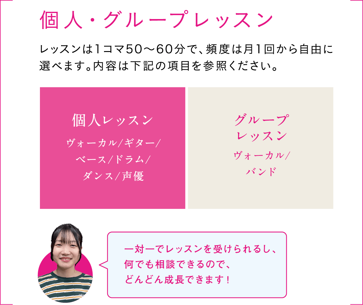 個人・グループレッスン
